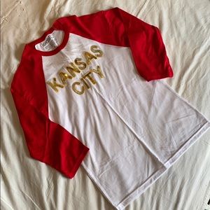 Kansas City Chiefs Baseball Shirt